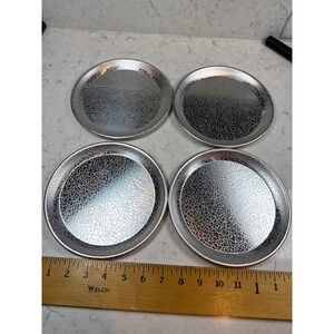 Doughmakers Gourmet Bakeware Aluminum Pebble Pattern small plates Set of 4